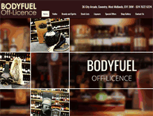 Tablet Screenshot of bodyfuelofflicence.co.uk